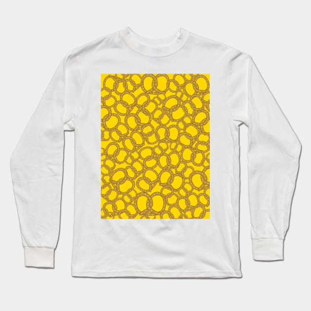 PRETZELS With Mustard Long Sleeve T-Shirt by SartorisArt1